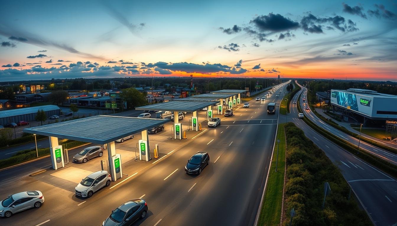 Best motorway 350kW EV charging hubs UK 2026
