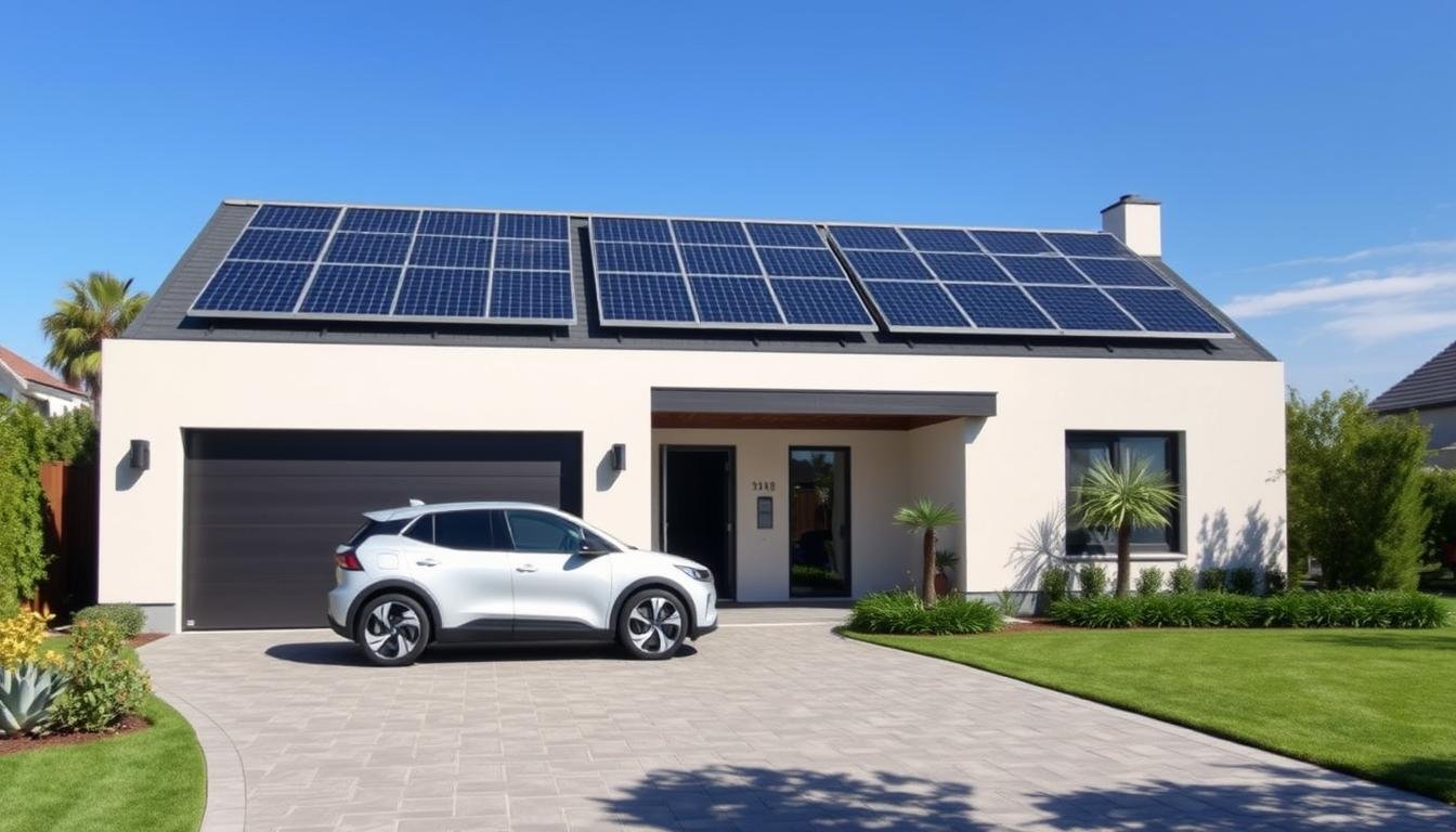 Solar panels EV charging home UK cost